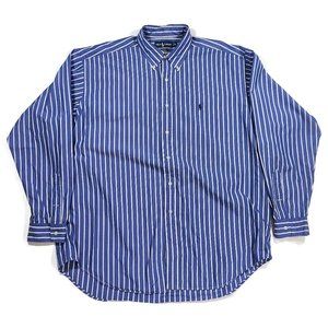 Ralph Lauren Blue/White Striped Blake Button Down